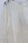 SWAYING/KNIT wool hollow pullover SW23AW1T46 white